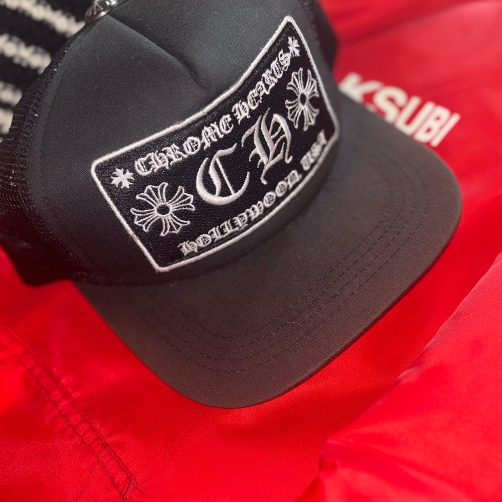 Chrome Hearts Black Trucker Hat